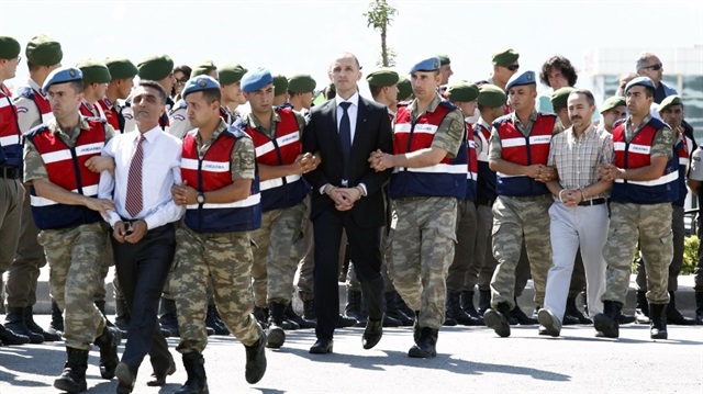 FETÖ'nün suikast timinin mahkemeye geliş görüntüleri.