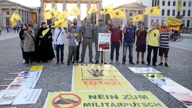 Rabia katliamının 4. yılı Berlin'de anıldı