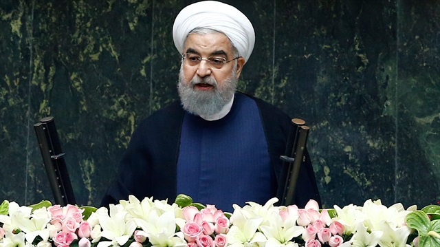 İran'ın Cumhurbaşkanı Hasan Ruhani. 