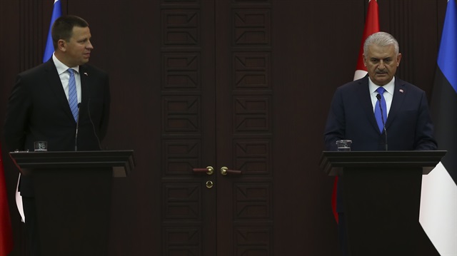 Başbakan Yıldırım ile Estonyalı mevkidaşı Ratas ortak açıklama yaptı. 