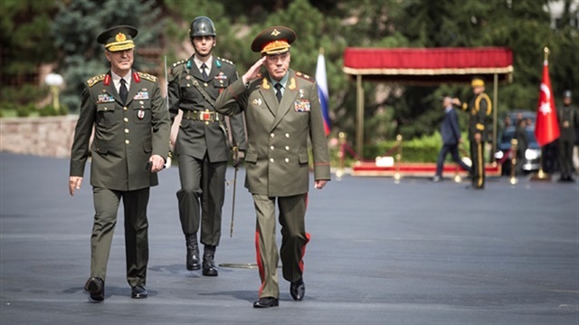 Chief of the General Staff of Russian Armed Forces, Valery Gerasimov visited Ankara.