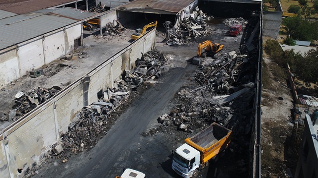Gaziantep'te bir iplik fabrikasında meydana gelen yangın 15 saatte söndürülebilmişti.