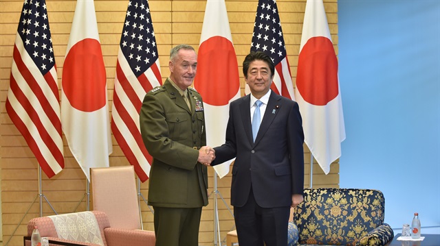 ABD Genelkurmay Başkanı Dunford, Japonya Başbakanı Abe ile görüştü.