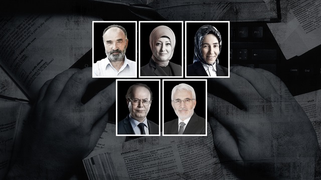 Hayrettin Karaman, Özlem Albayrak, Hatice Karahan, Yusuf Kaplan ve Hasan Öztürk.
