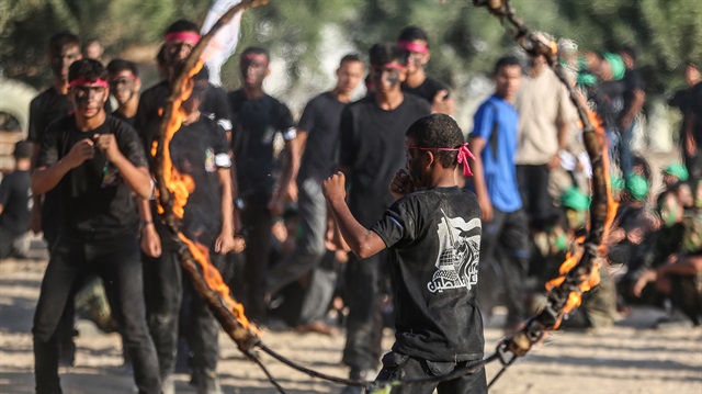 Gazze'de Hamas'ın gençlik kampı