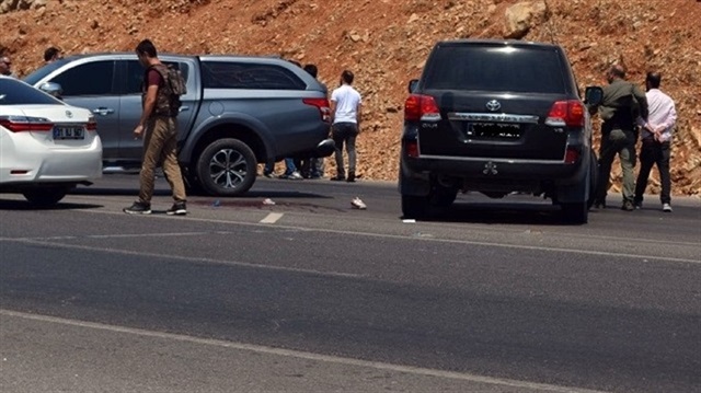 Police stopped a car on the İskenderun-Antakya highway.