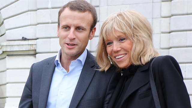 Fransa Cumhurbaşkanı Emmanuel Macron ve eşi Brigitte