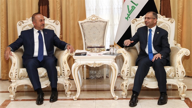 Dışişleri Bakanı Çavuşoğlu, Irak Temsilciler Meclisi Başkanı Cuburi ile görüştü.