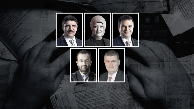 ​Yasin Aktay, Özlem Albayrak, Kemal Öztürk, Taha Kılınç ve Mehmet Acet.