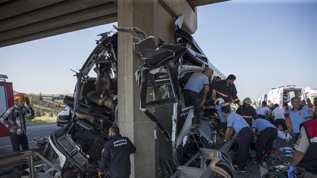 Ankara'da yolcu otobüsü kazası: 5 ölü​