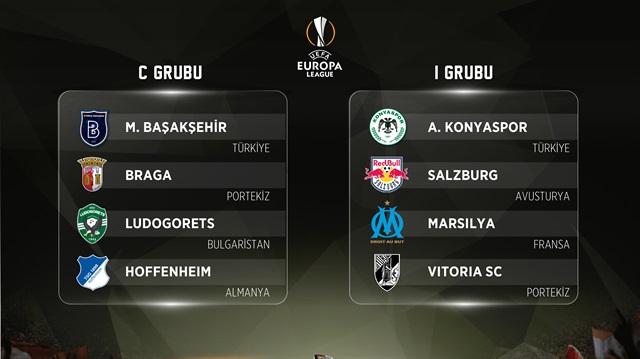 Başakşehir ve Konyaspor'un Avrupa Ligi maç programı belli oldu