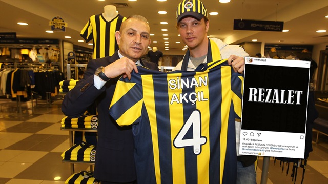 Fenerbahçe'ye rezilsin diyen Akçıl, kısa bir süre sonra takipçilerini ikiye bölen paylaşmını sayfasından sildi.