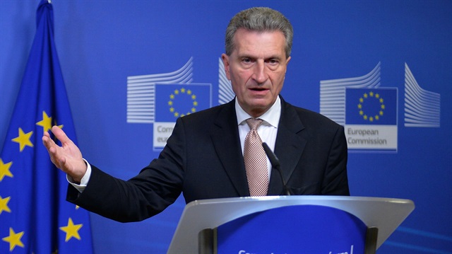 AB Komisyonunun Bütçe ve İnsan Kaynaklarından Sorumlu Üyesi Günther Oettinger