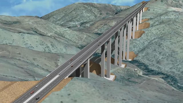 Köprünün uzunluğu bin 372 metre olacak.