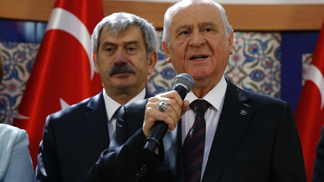 ​MHP lideri Bahçeli bayramlaşma töreninde konuştu.