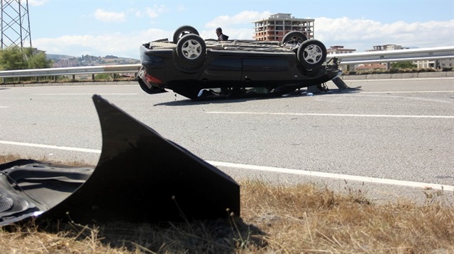 Samsun’daki trafik kazasında 4 kişi yaralandı.