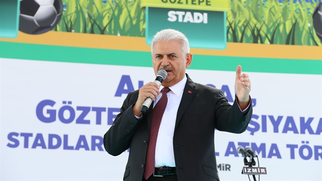 Başbakan Binali Yıldırım, İzmir'e yapılacak 3 yeni stadın temel atma töreninde konuşma yaptı.