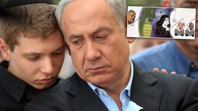 ​​İsrail Başbakanı Netanyahu'nun oğlunun Facebook hesabından yaptığı 'Yahudi karşıtı' karikatür İsrail'de tartışmalara yol açtı. 
