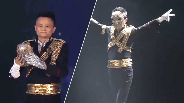 Jack Ma, Alibaba'nın doğum gününü 'Michael Jackson' ile kutladı.