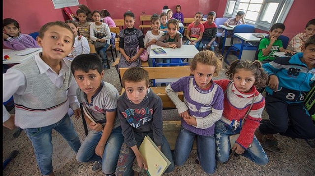 Cerablus'taki Suriyeli çocuklar