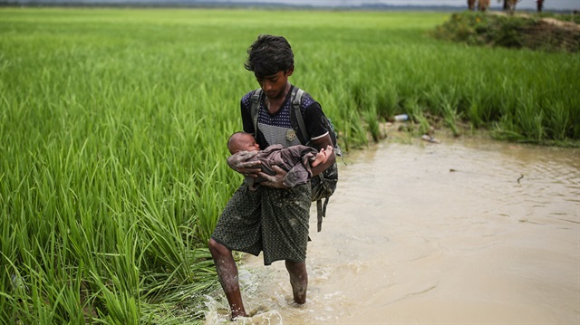 Myanmar zulmünden kaçan Arakanlı Müslümanlar, Bangladeş'e sığınıyor...