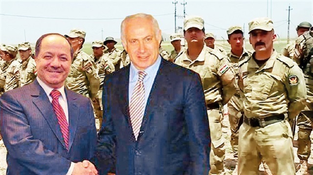 Barzani (L) and Netanyahu (R). 