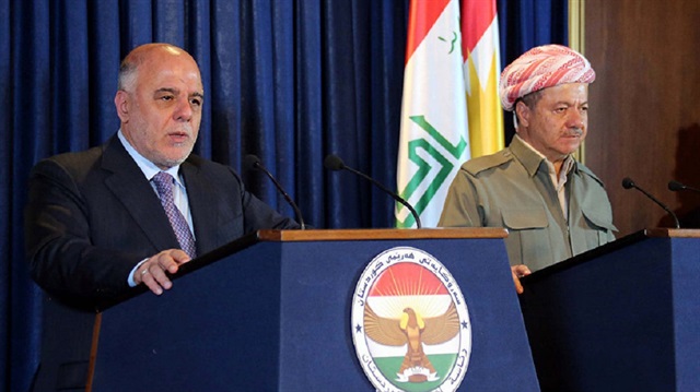 Irak Başbakanı Haydar el-İbadi ve IKBY Başkanı Mesud Barzani