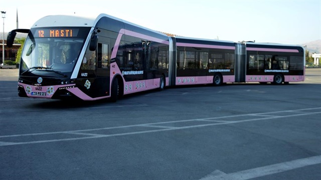 Malatya'da pembe trambüsler hizmet vermeye başladı. 