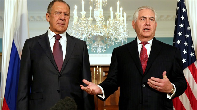  Rusya Dışişleri Bakanı Sergey Lavrov ve ABD Dışişleri Bakanı Rex Tillerson