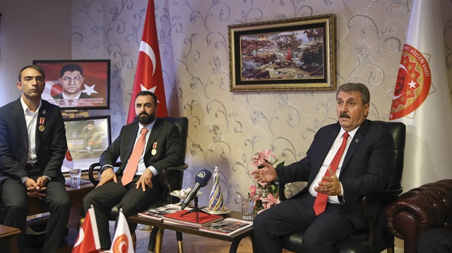 Destici, 19 Eylül Gaziler Günü dolayısıyla, Türkiye Gaziler ve Şehit Aileleri Vakfını ziyaretinde yaptığı konuşmada ıKBY'ye işaret etti.