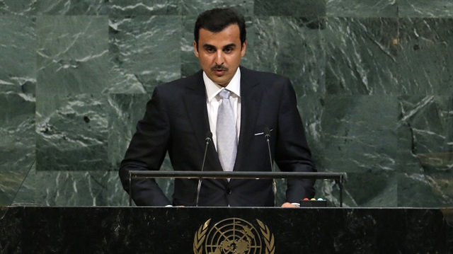 Katar Emiri Şeyh Temim bin Hamed Al Sani BM Genel Kurulu'nda konuştu.
