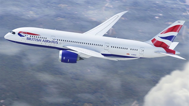 British Airways filosunda uzun uçuşlar yapabilen 787 Dreamliner uçağı.
