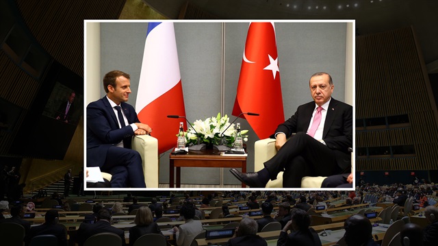 Cumhurbaşkanı Erdoğan ve Fransa Cumhurbaşkanı Macron bir araya geldi. 