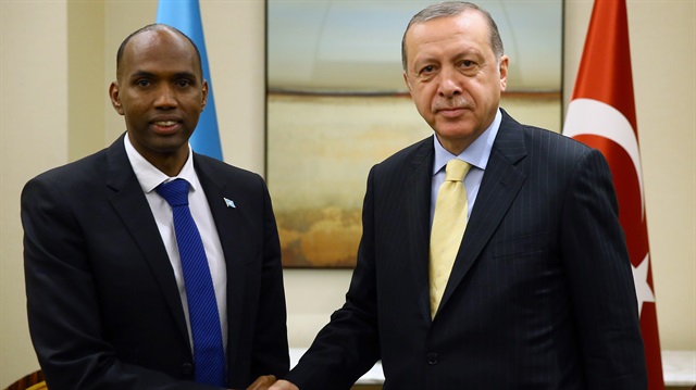 Cumhurbaşkanı Recep Tayyip Erdoğan, Somali Başbakanı Hasan Ali Hayri'yi kabul etti.
