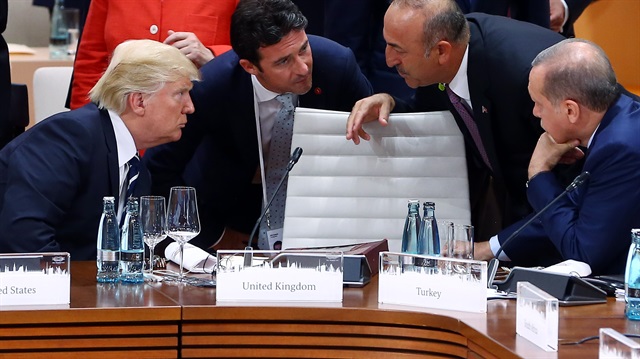 Cumhurbaşkanı Recep Tayyip Erdoğan ve ABD Başkanı Donald Trump, daha önce Hamburg'daki G20 zirvesinde bir araya gelmişti. 