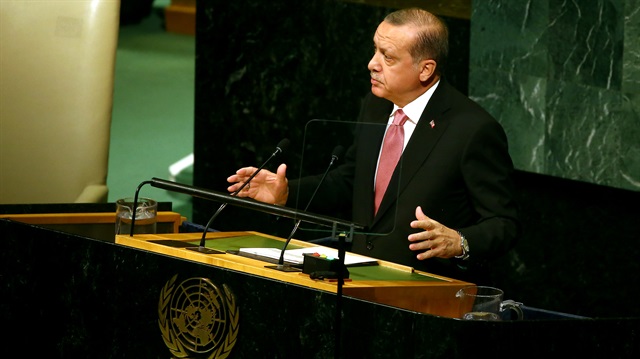 Cumhurbaşkanı Erdoğan, BM Genel Kurul'a hitap etti.