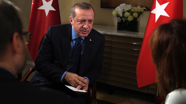 Cumhurbaşkanı Erdoğan, Reuters'a konuştu.