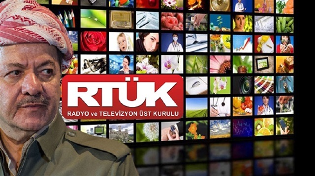 إخراج المحطة الإذاعية والتلفزيونية اللبارزاني من القمر التركي