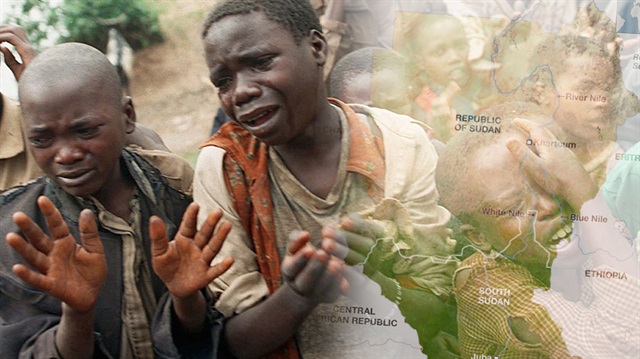 Güney Sudan'da iç savaş nedeniyle on binlerce kişi hayatını kaybetti, milyonlarca kişi açlıkla karşı karşıya. 