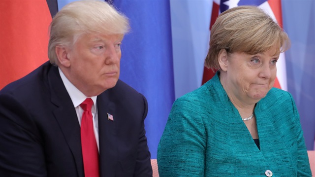 ABD Başkanı Donald Trump ve Almanya Başbakanı Angela Merkel
