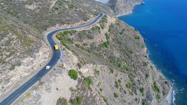 Akdeniz Sahil Yolu Projesi hızla devam ediyor.