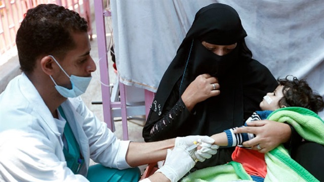 Yemen'deki kolera salgını nedeniyle 2 bin 127 kişi öldü
