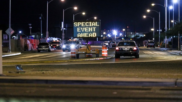Las Vegas 'taki silahlı saldırı sonrası bölgede güvenlik önlemleri alındı. 
