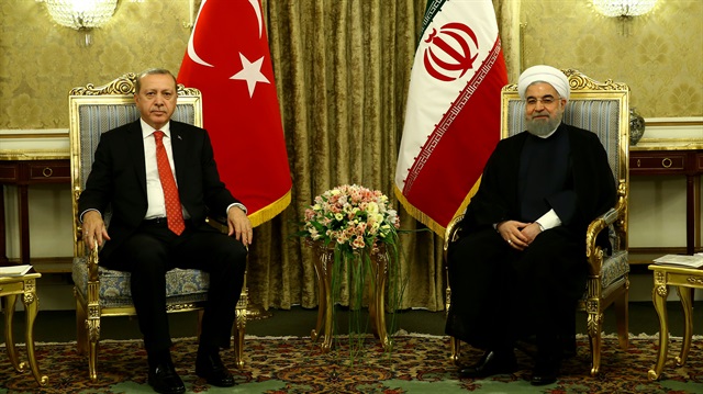 Erdoğan (L) and Rouhani (R)