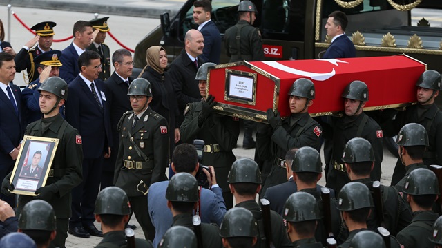 Jandarma Yüzbaşı Mustafa Erdal  Ankara'da son yolculuğuna uğurlandı.