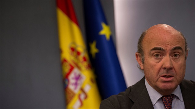 Spain's Economy Minister Luis de Guindos