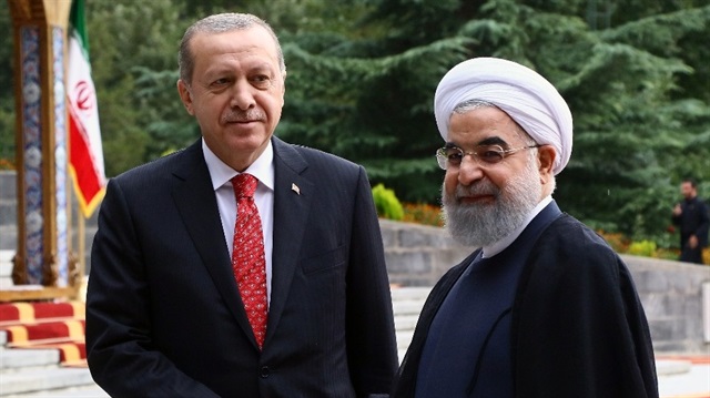 İran lideri Ruhani, Cumhurbaşkanı Erdoğan'ı kabul etti.