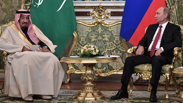 Kral Salman ile Rusya lideri Putin