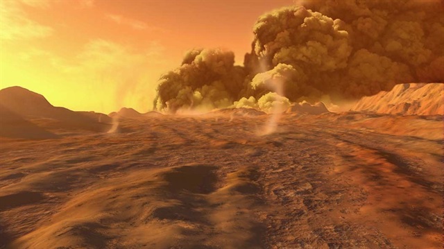 Mars'ın buzul çağında metan gazıyla ısındığı iddia edildi