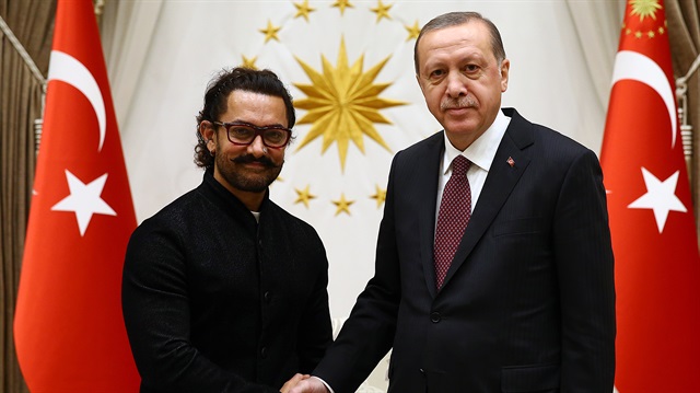 Cumhurbaşkanı Erdoğan, Khan'ı Külliye'de kabul etti